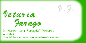 veturia farago business card